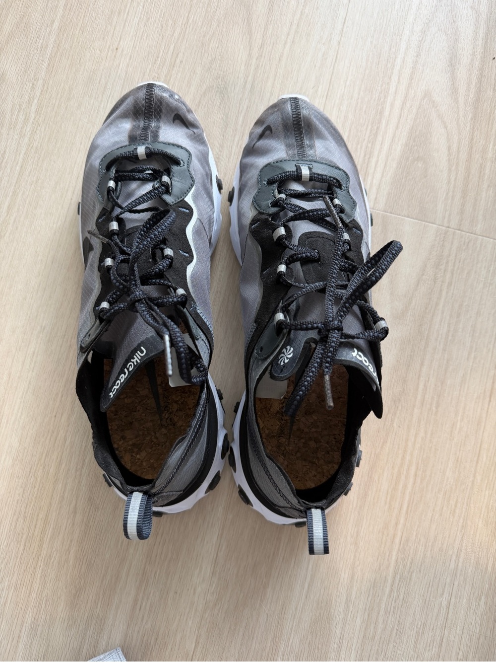Nike React Element 87 Anthracite Black White AQ1090-001 Mens Size 11